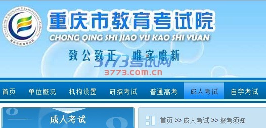 重庆市成人高考成绩查询录取查询网址