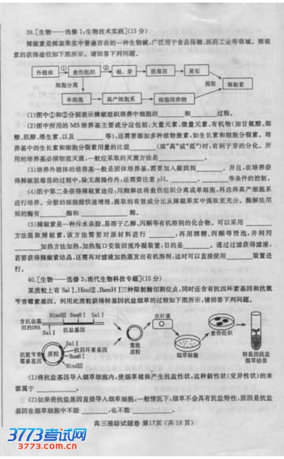 2013郑州二模试题答案