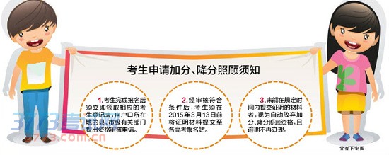 2015年广西普通高考报名政策发布 加降分政策有变