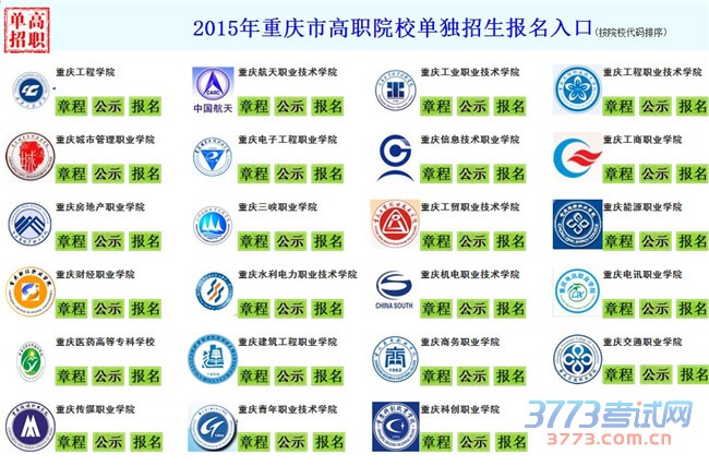 【温馨提示】       《关于做好重庆市2015年高职单招工作通知》(渝教招考〔2015〕2号文)(查看下载)