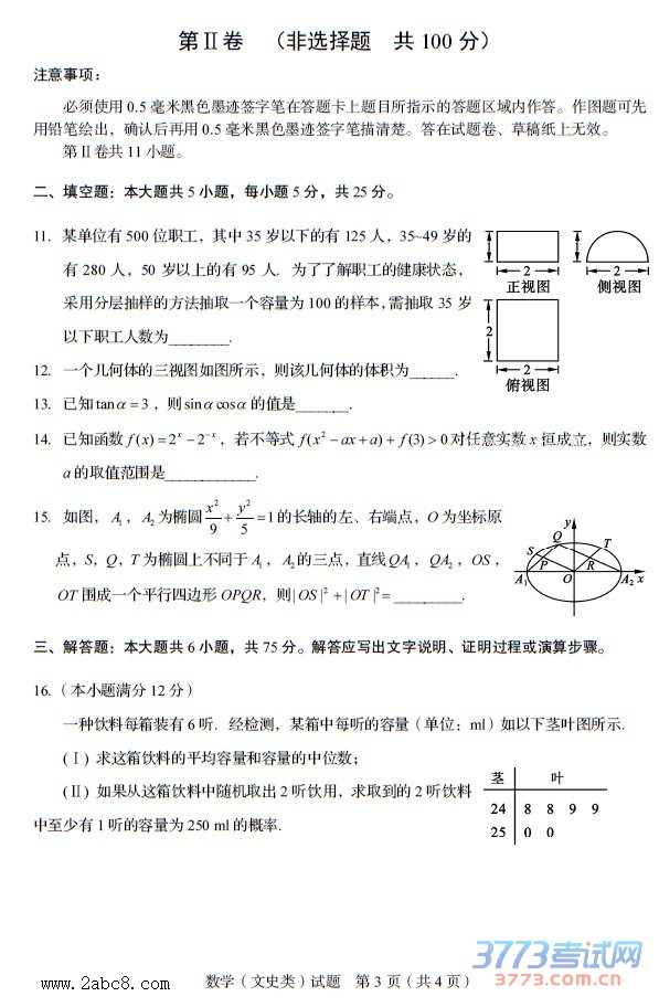 Ĵʡ2016ͨ߿ӦԲĿѧ⼰