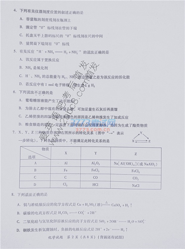 ʡʼ컯ѧ2017긣ʡͨбҵ൥黯ѧ