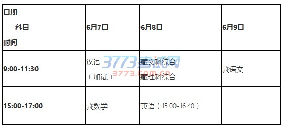 关于2017年甘肃省普通高等学校招生考试科目时间安排的通知