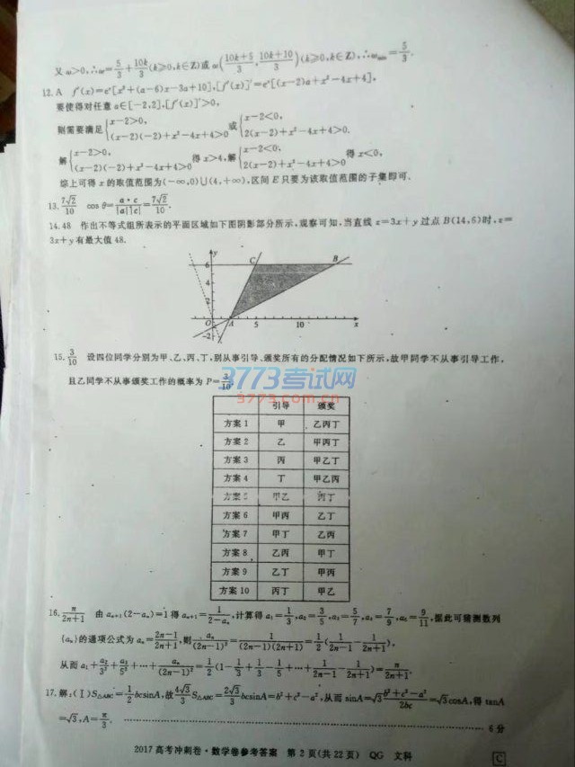 2017߿Ѻһ𰸷