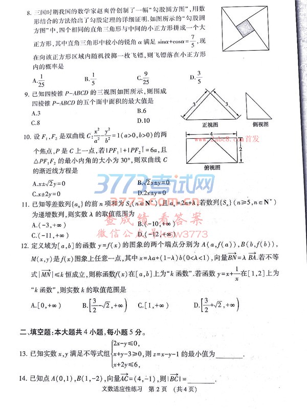 2018ʡͨбҵ߿ӦϰĿѧ⼰