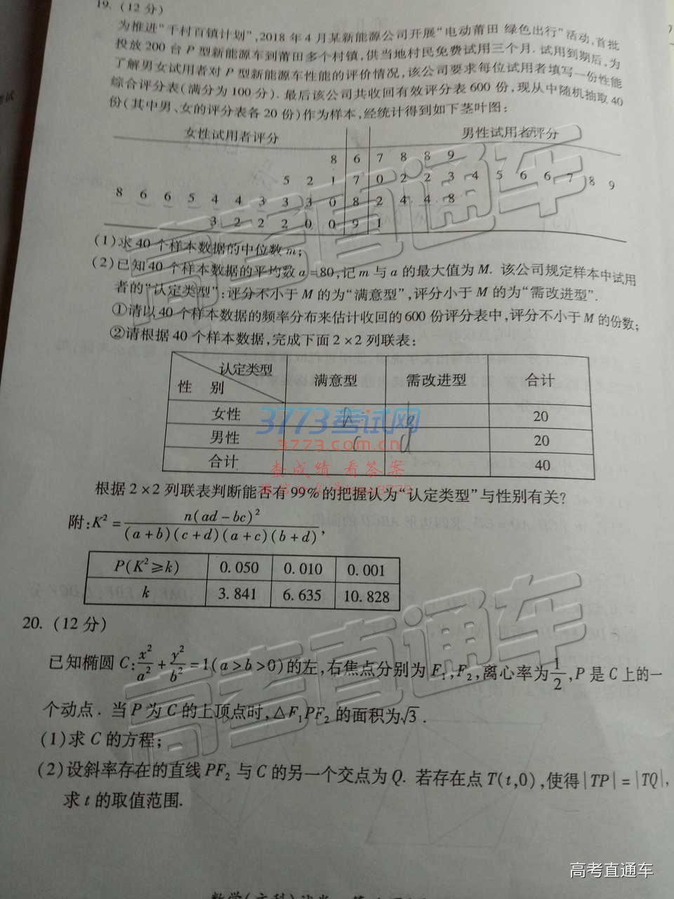 20192ʼ⼰ο𰸣У
