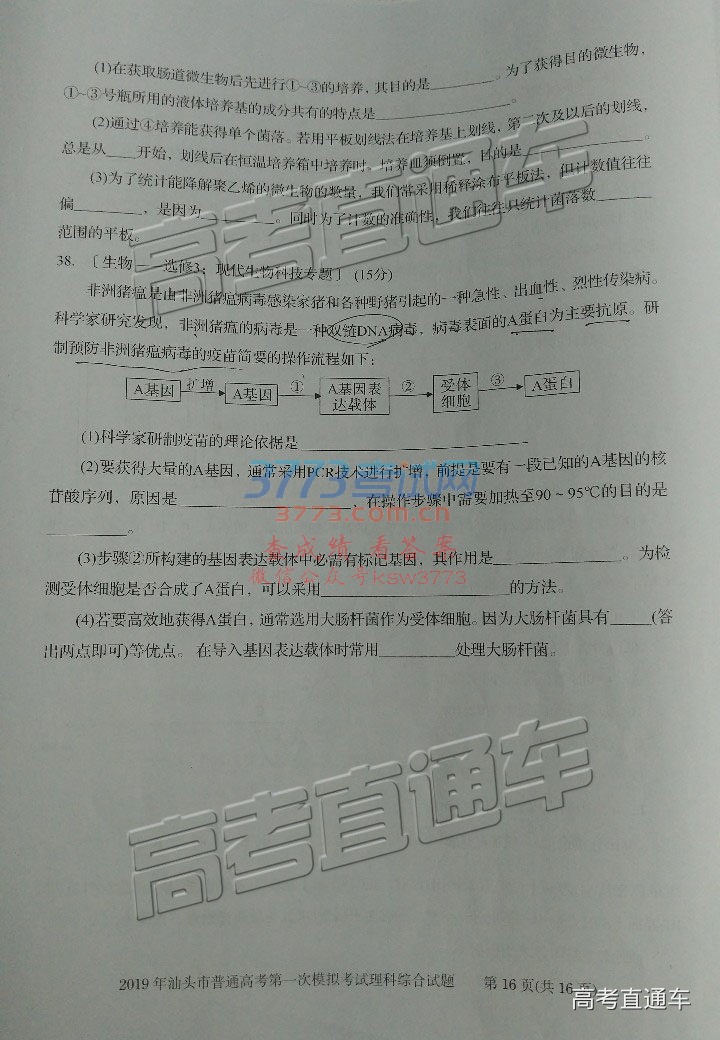 20193ͷһģ⼰ο