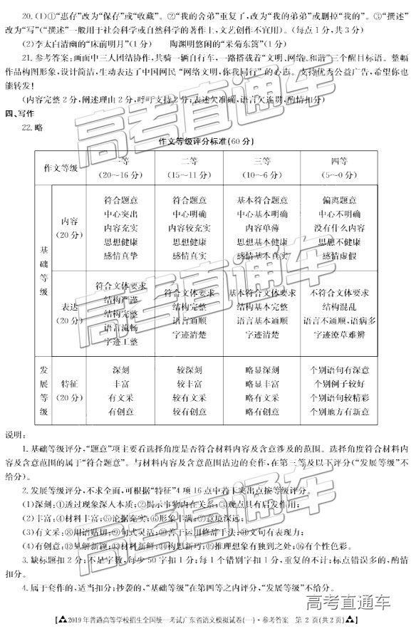 2019㶫һģ⼰ο