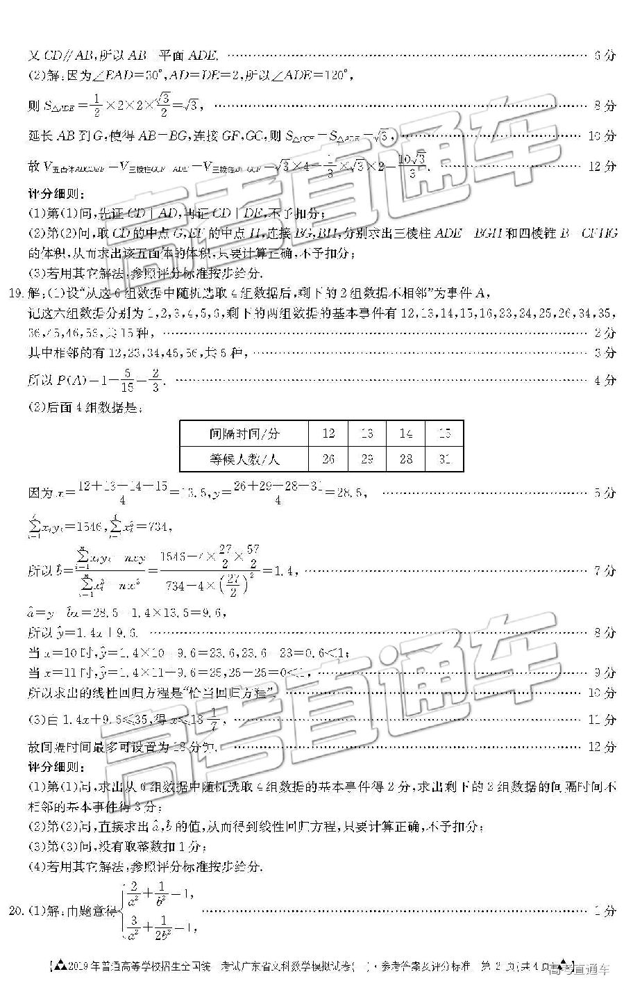 2019㶫һģ⼰ο