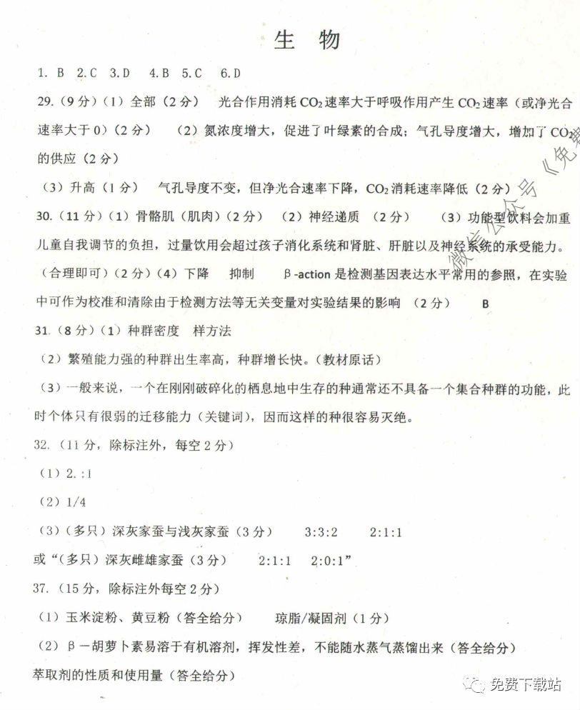ˮѧ2020꼶ѧп⼰