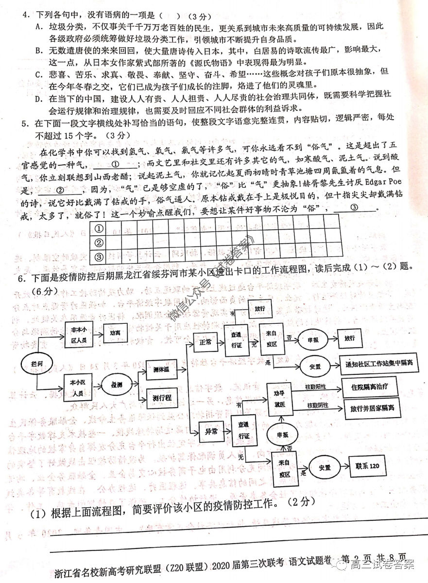 㽭ʡУ¸߿оˣZ20ˣ2020⼰