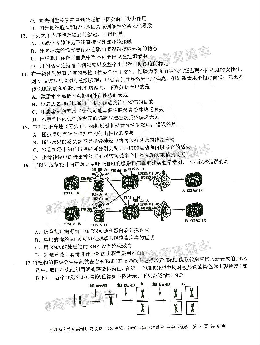 㽭ʡУ¸߿оˣZ20ˣ2020⼰