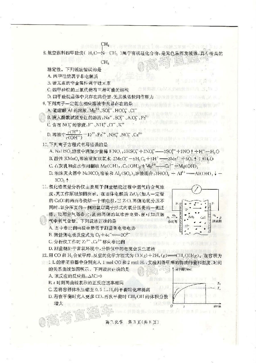 2021ĩʼ컯ѧ⼰ο