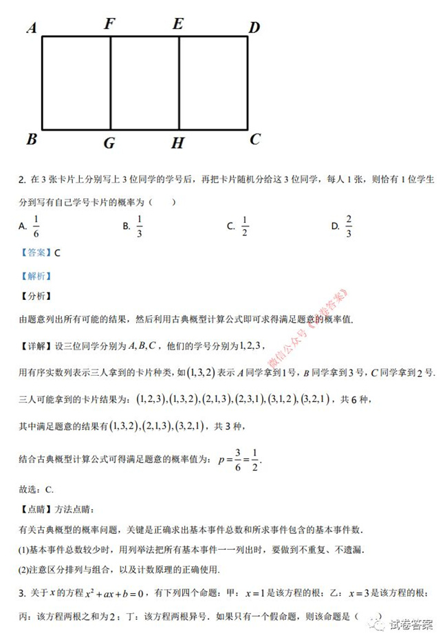 2021ʡѧӢ 2021¸߿ʡ⼰(ӱ㶫)