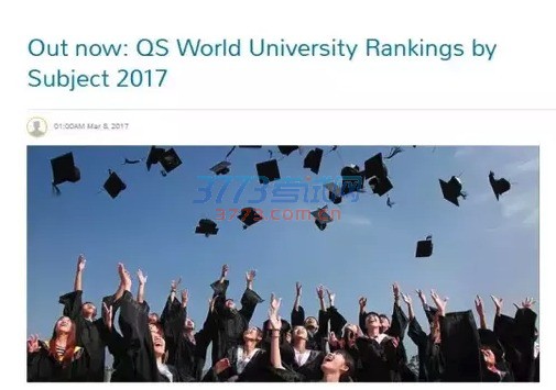 3月8日,QS发布了最新的2017世界大学学科排名。本次排名涵盖46个不同学术领域的11000余个位次,是目前为止最大规模也是最复杂的大学排名。QS总计评估了来自全世界74个国家的1127所高校。