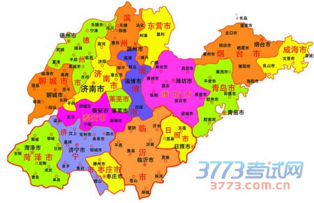 山东教育地图