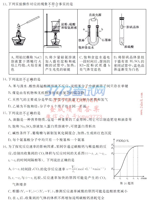 20191㽭ʡͨѧҵˮƽ߸߿ѡѧԾ