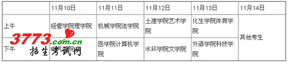 三峡大学2012研招报名现场确认安排
