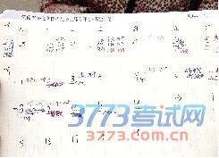 考生自制的小日历,考试很忙。 考生自制的小日历,考试很忙。