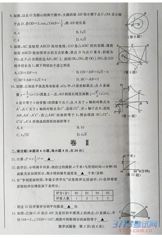 㽭ʡ2015пѧ⣨ɨ棬𰸣2