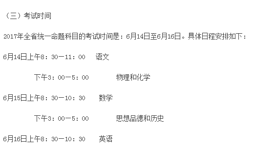 考试科目与分值
