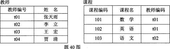 全国2010年1月高等教育自学考试数据库及其应用试题